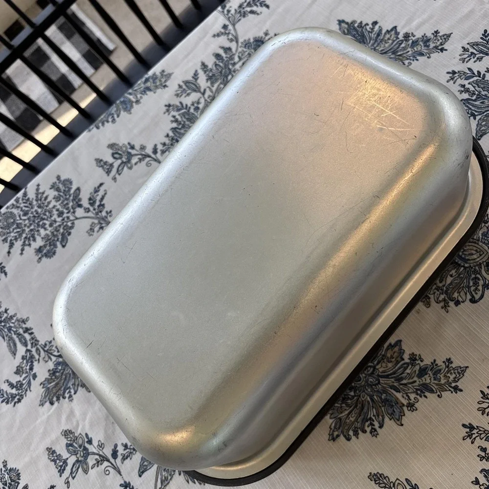 Miracle Maid Large Roasting Pan Anodized Aluminum Domed Lid Turkey Roaster VTG